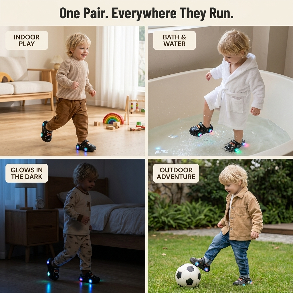 LumoSprints™ — Light Up Every Step & Grip Wet Floors Toddlers Usually Slip On