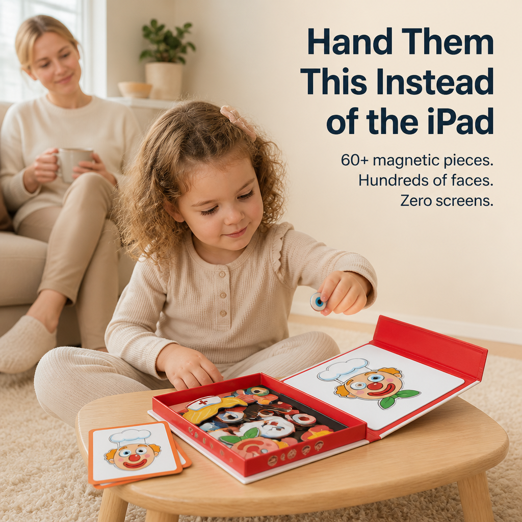 EmotiMate™ — Build Magnetic Faces That Teach Kids Big Feelings Without Screens