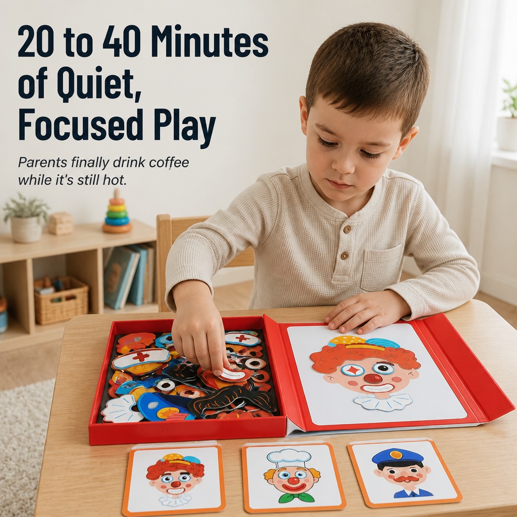 EmotiMate™ — Build Magnetic Faces That Teach Kids Big Feelings Without Screens