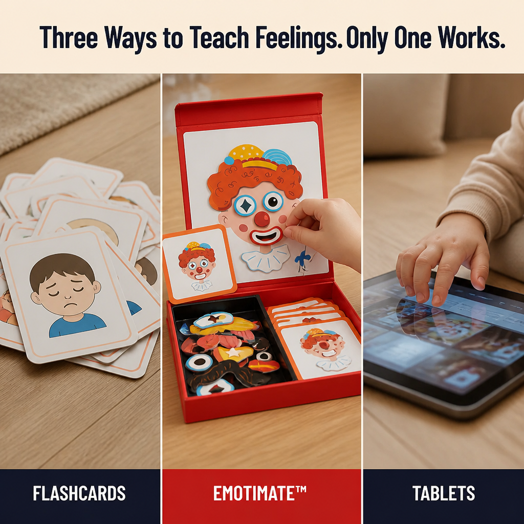 EmotiMate™ — Build Magnetic Faces That Teach Kids Big Feelings Without Screens