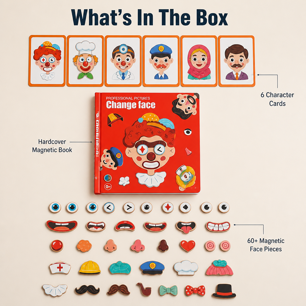 EmotiMate™ — Build Magnetic Faces That Teach Kids Big Feelings Without Screens