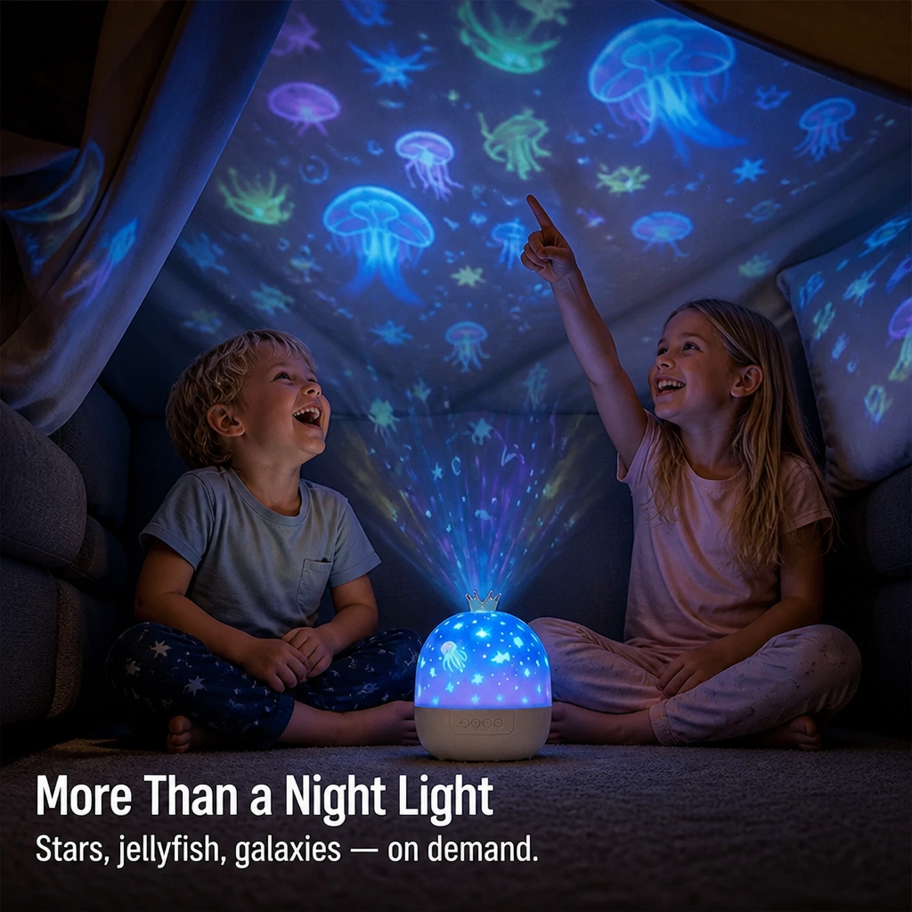 CelestiDream™ — Settle Restless Kids Under a Ceiling Full of Slow-Moving Stars
