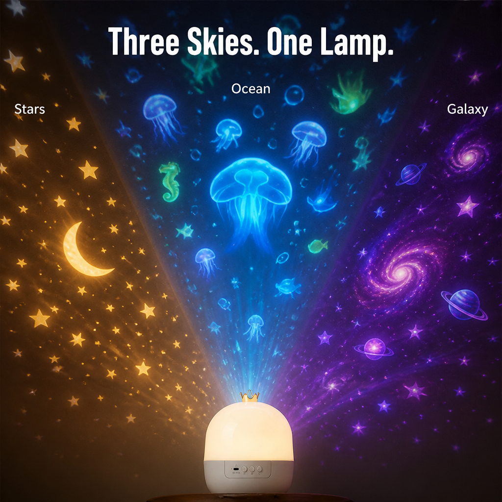 CelestiDream™ — Settle Restless Kids Under a Ceiling Full of Slow-Moving Stars