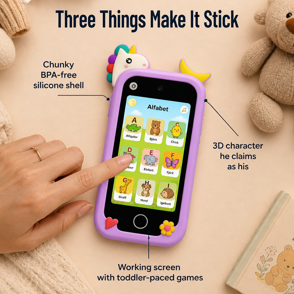 LuminaPlay™ — Hand Your Toddler a Phone He'll Claim as His Own