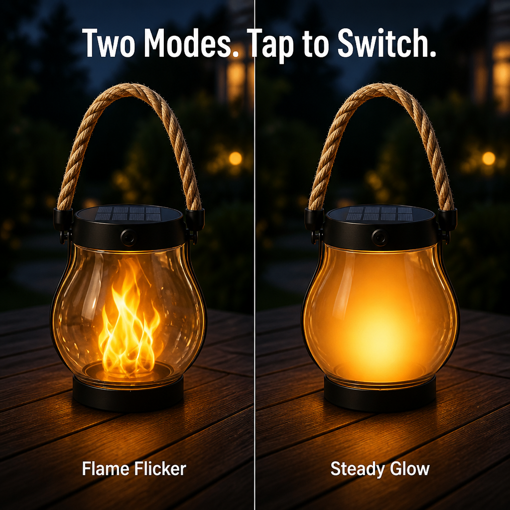 LumaFyre™ — Light Your Patio All Night on Solar, No Wires or Wax