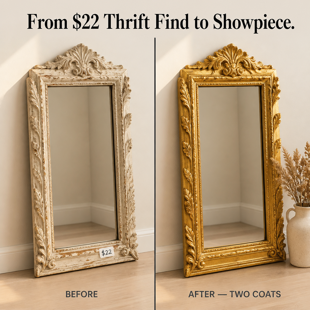 BrilliqueGlo™ — Brush On Gilded Gold That Makes Thrift Finds Look Like Antiques