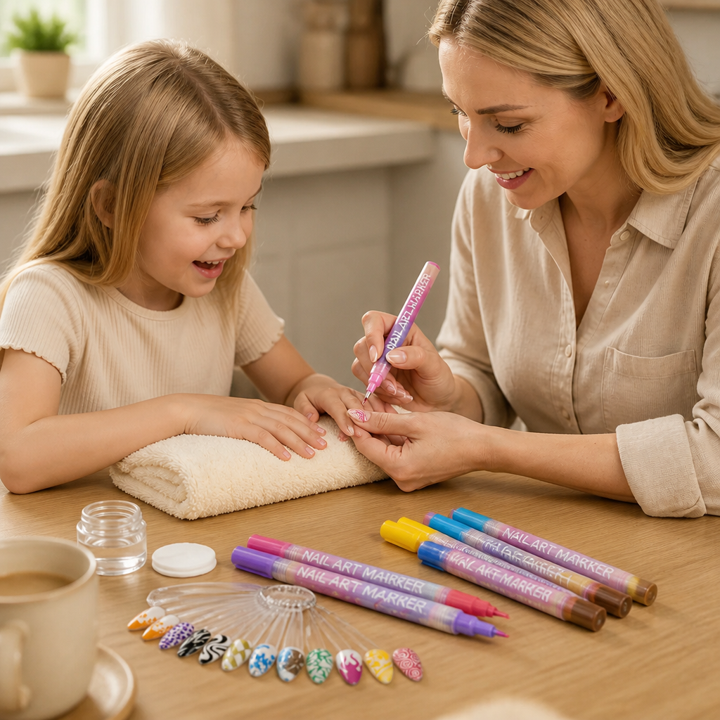 LumeFina™ Nail Art Markers — Draw Detailed Nail Designs With Your Daughter, Skip the Salon Trip