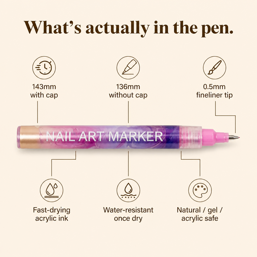 LumeFina™ Nail Art Markers — Draw Detailed Nail Designs With Your Daughter, Skip the Salon Trip