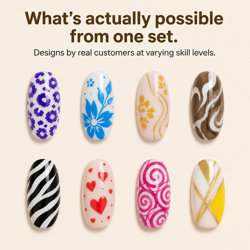 LumeFina™ Nail Art Markers — Draw Detailed Nail Designs With Your Daughter, Skip the Salon Trip