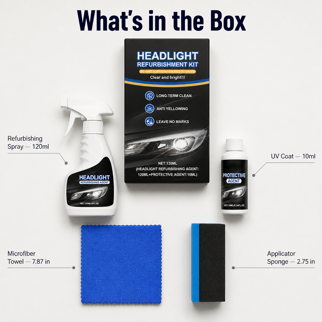 LumaShield™ — Spray Foggy Headlights Clear in Minutes Without Sanding or Shop Visits
