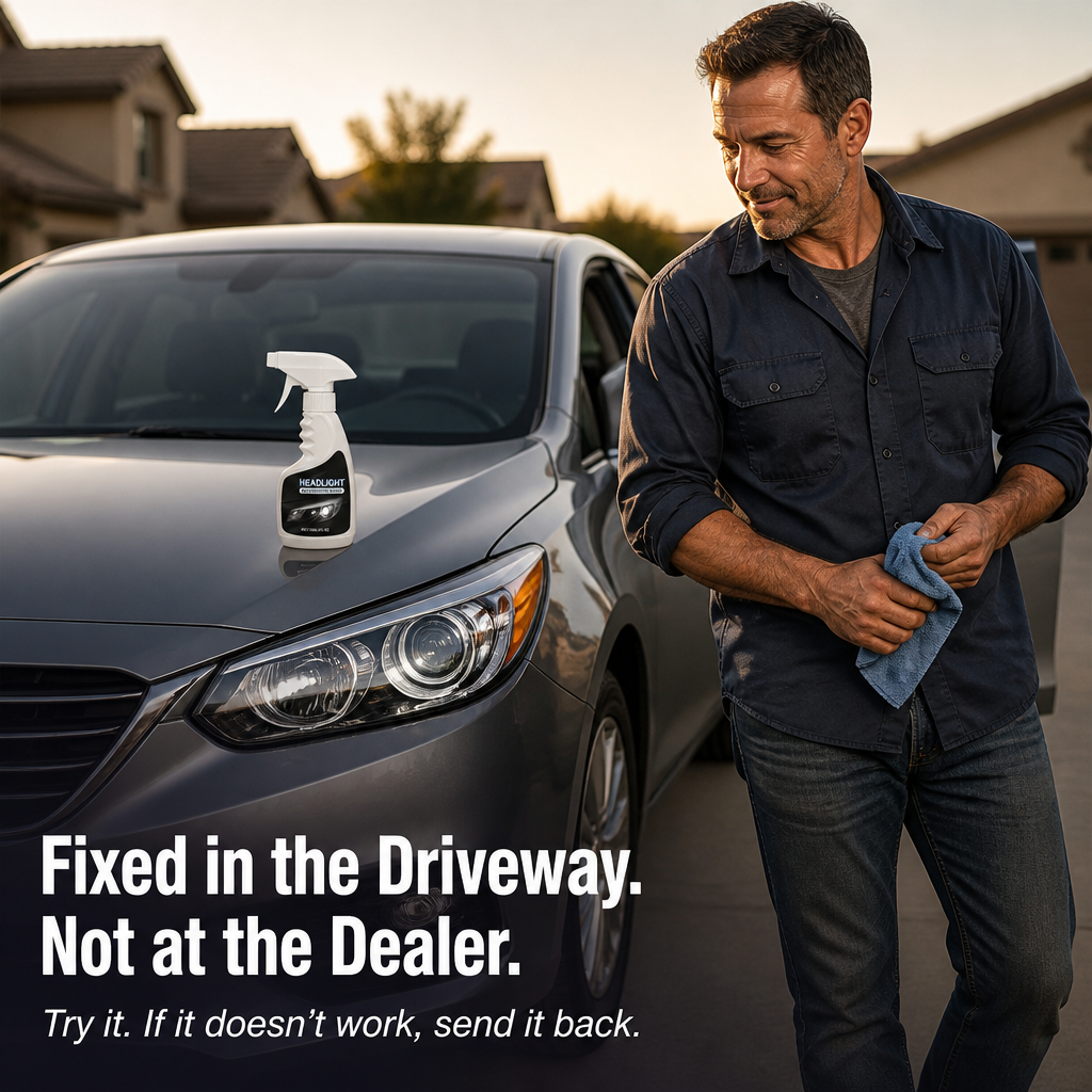 LumaShield™ — Spray Foggy Headlights Clear in Minutes Without Sanding or Shop Visits