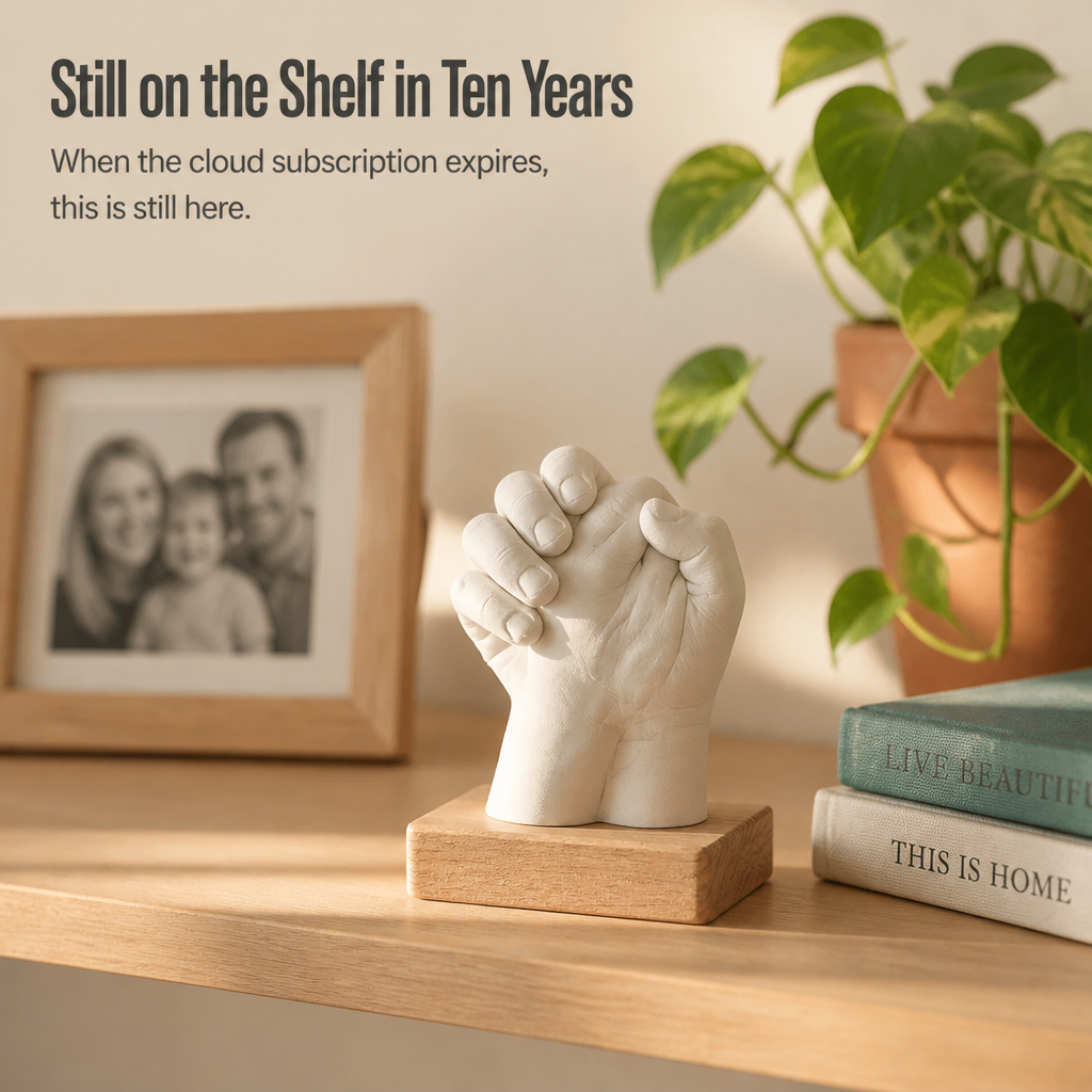 AuraPrint™ — Cast Your Family's Hands Into a Sculpture That Outlives the Camera Roll
