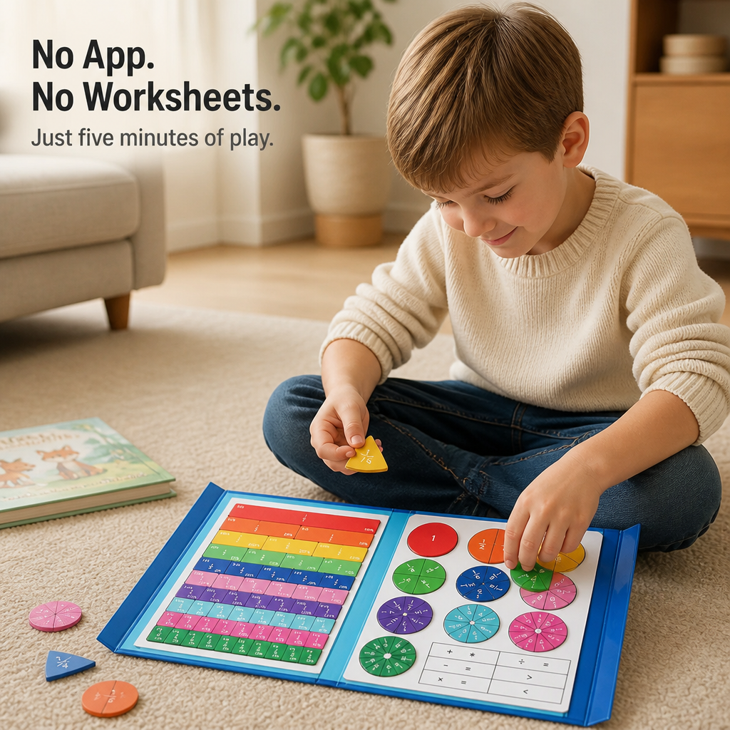 FractionSense™ — Make Fractions Finally Click With Magnetic Pieces Kids Actually Move