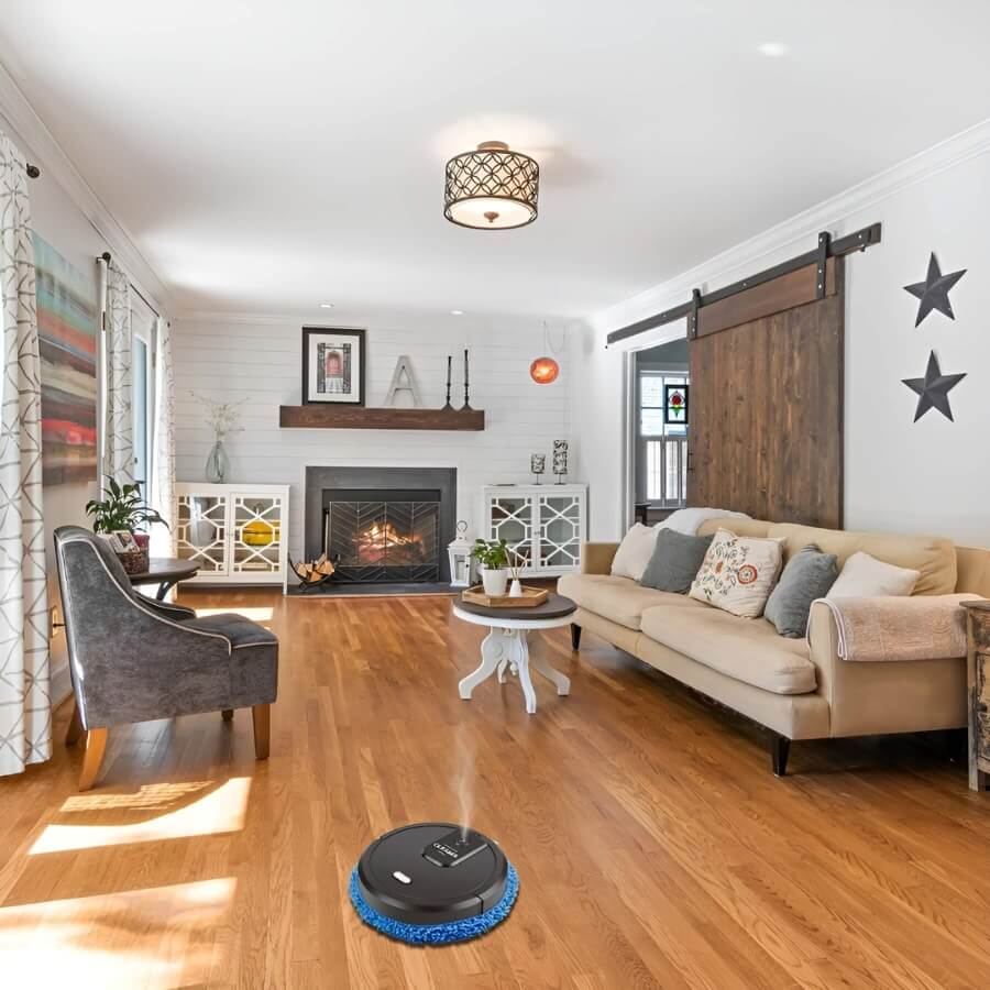 GlimmerSweep – Effortless Cleaning for Sparkling Floors Without Stress