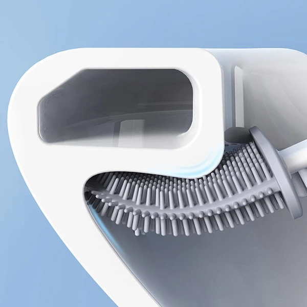 FlexiClean Toilet Brush – Hygienic Silicone Design for Easy Cleaning