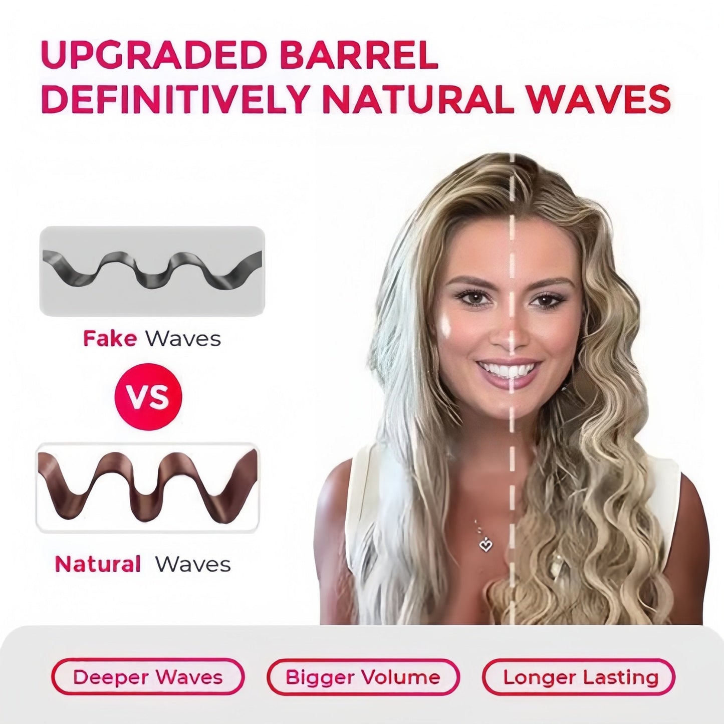 Negative Ionic Hair Styler for Beach Waves & Styling