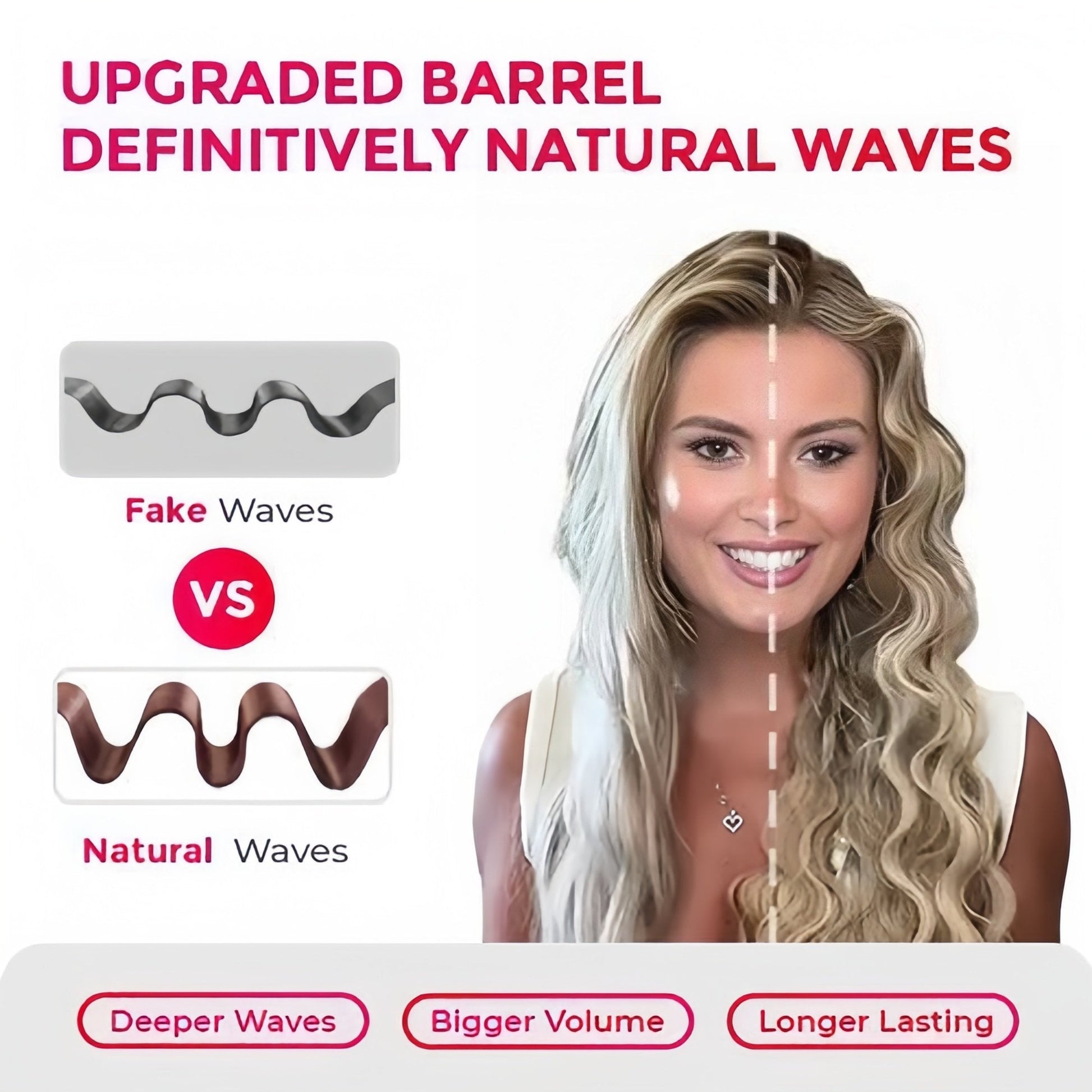 Negative Ionic Hair Styler for Beach Waves & Styling