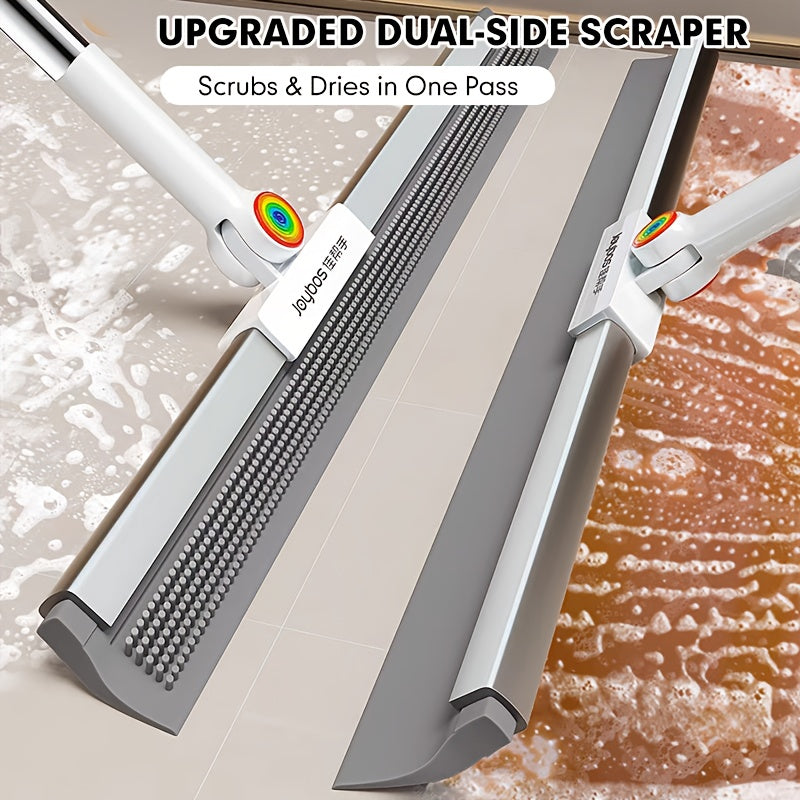 Floor Mop with Rubber Lip and TPE Bristles