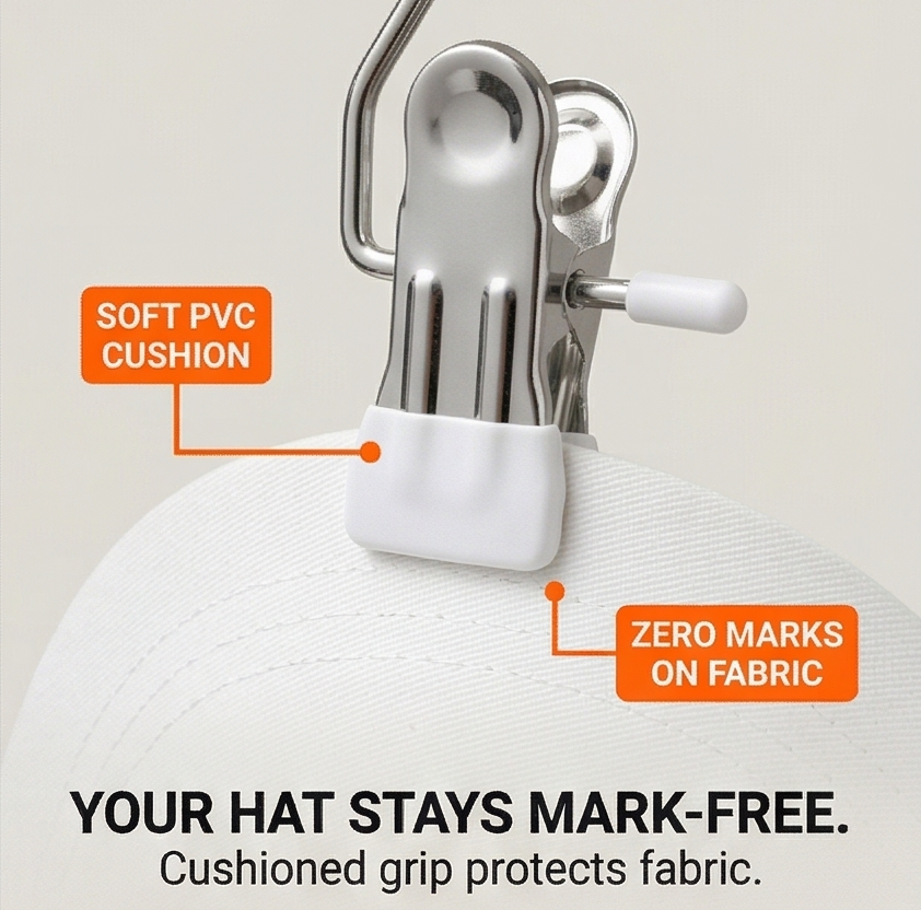 Clipvault™ – Stainless Steel Closet Clip Hooks (20 Pack)