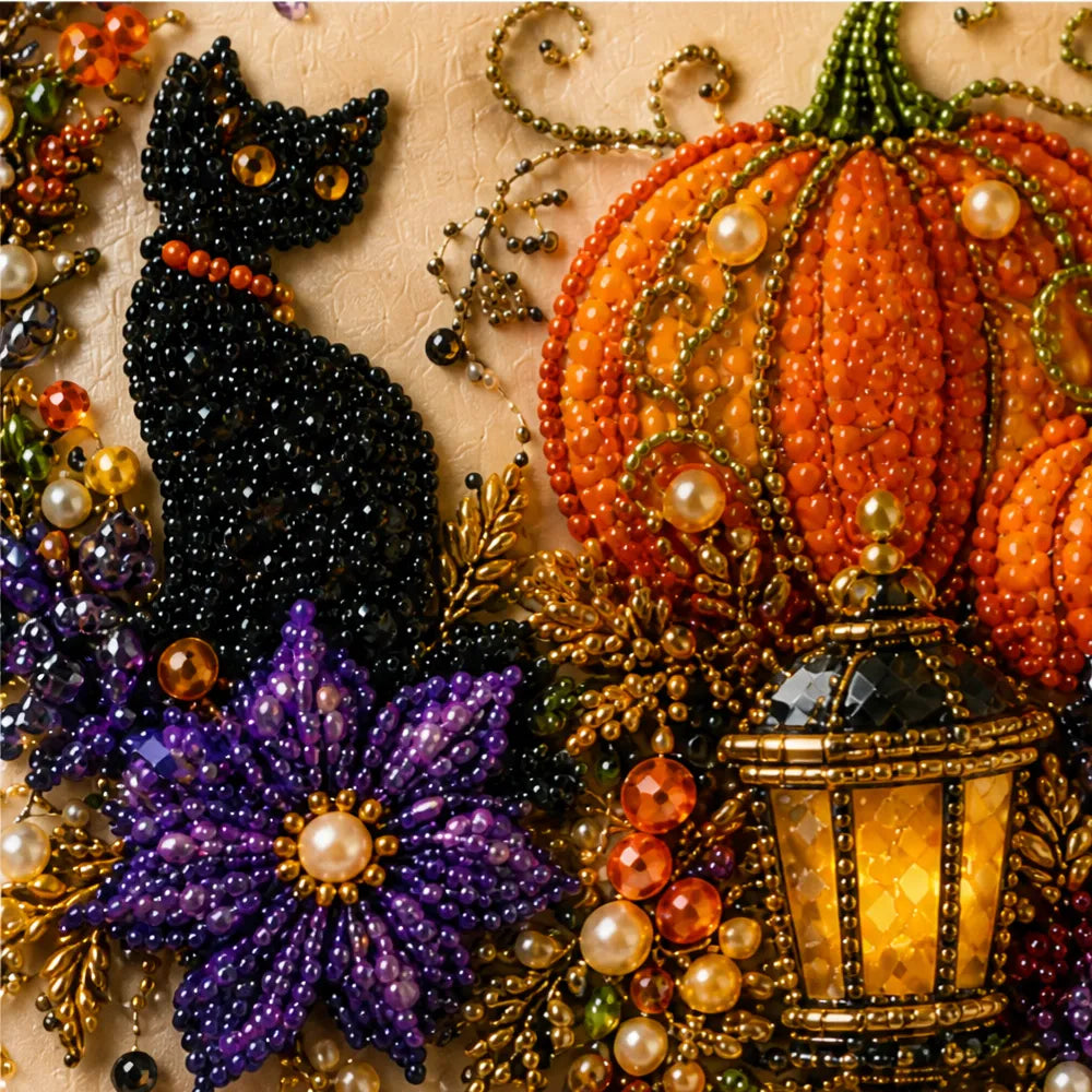 Halloween Pearl Bead Craft Kit for Cozy Wall Art & DIY
