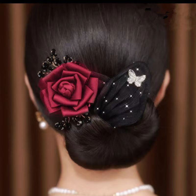 Bloomelle - Elegant Floral Hair Knot Accessories