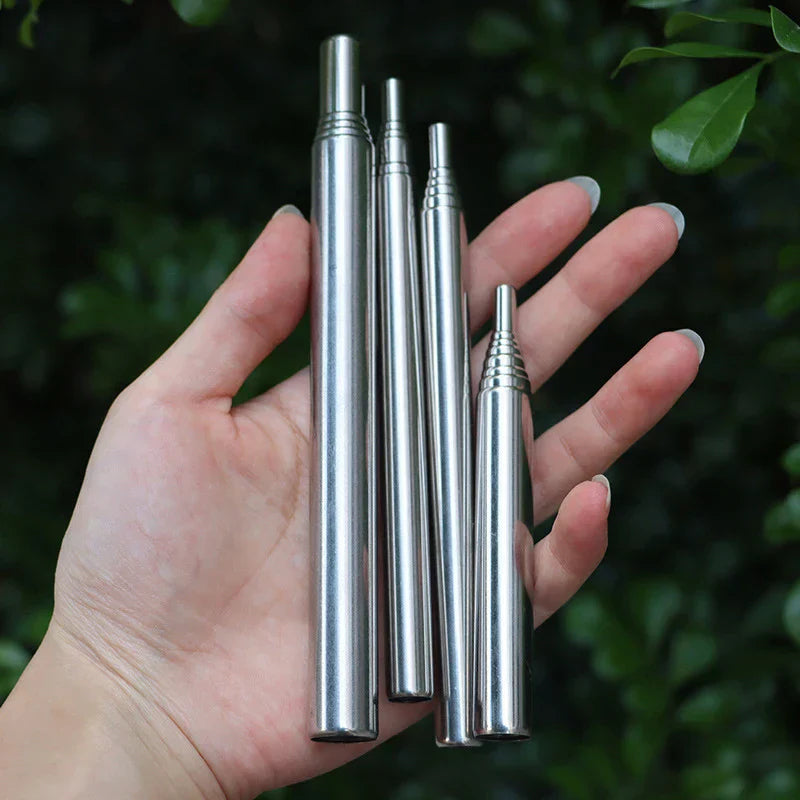 Camping Fire Blower - Collapsible Stainless Steel Pipe