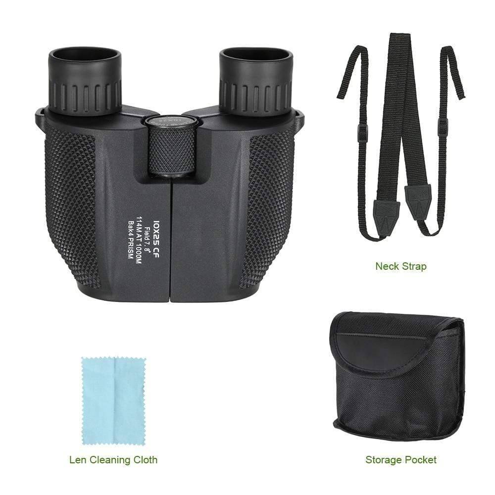 High-Power 10x25 Binoculars for Outdoor Exploration