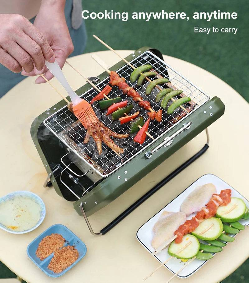 Folding Portable BBQ Grill for Outdoor Cooking – Compact Design