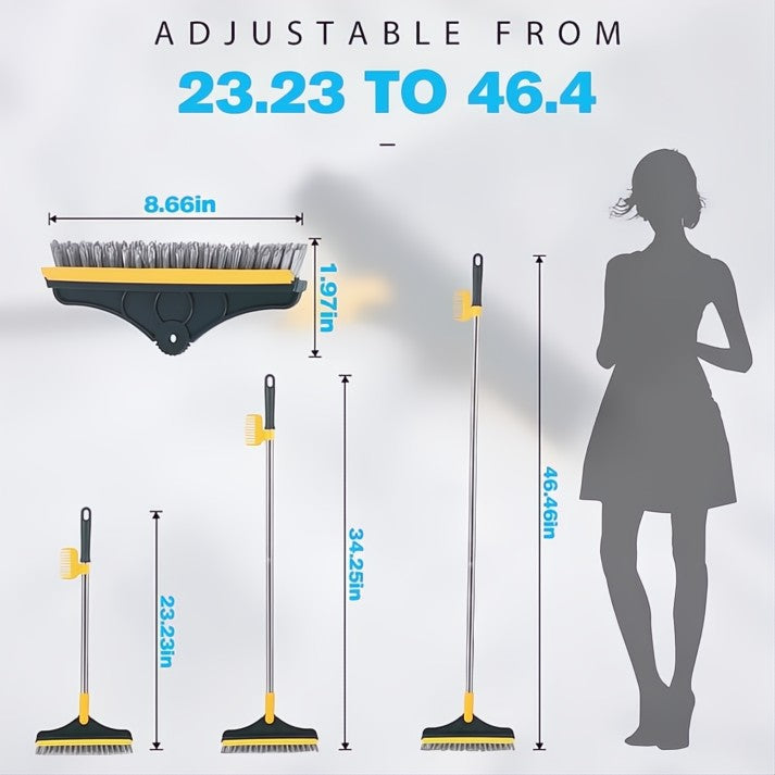 2-in-1 Rotating Floor Brush – Corner & Joint Cleaning Tool