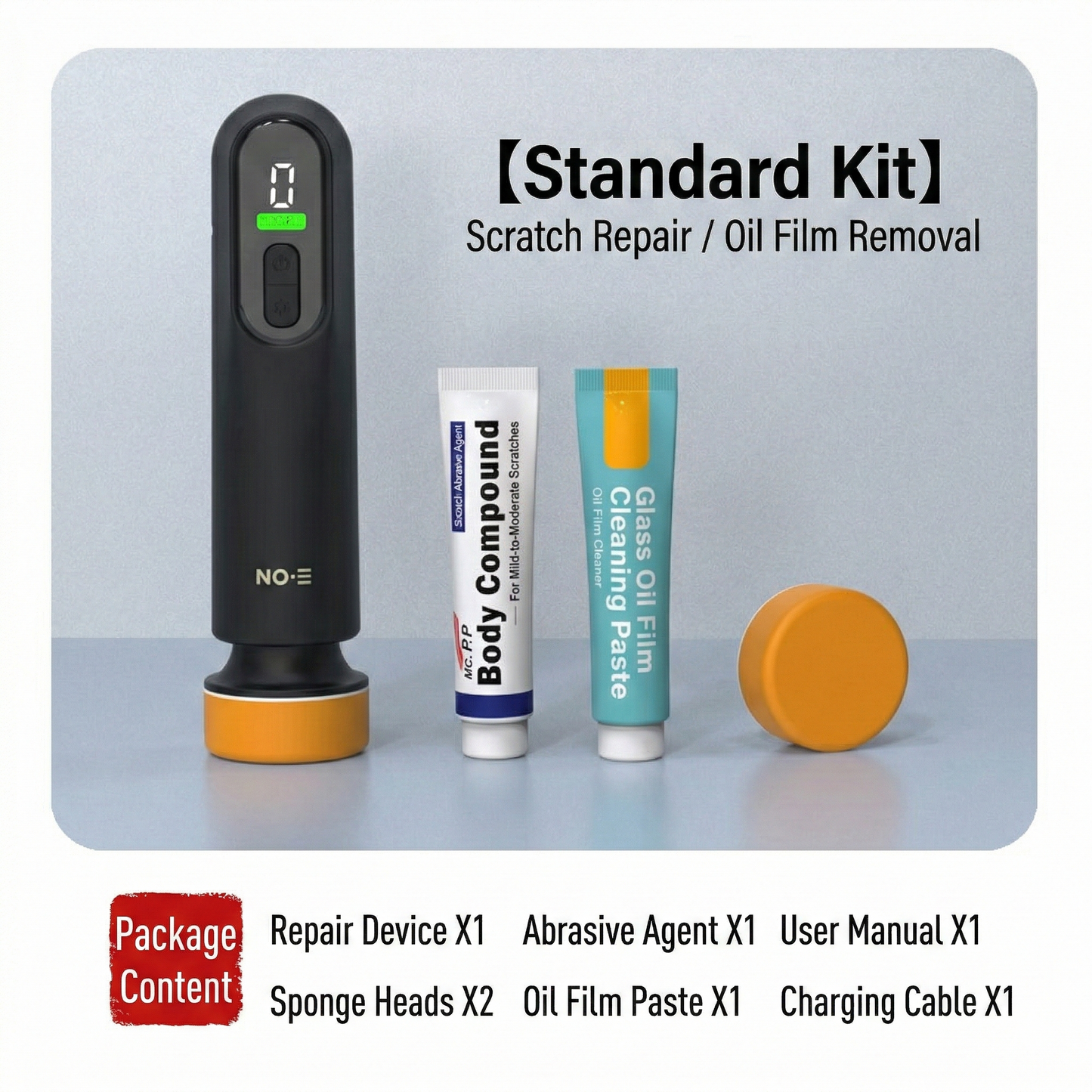 Mini Buffer Kit with Cordless Design and 3-Speed Settings