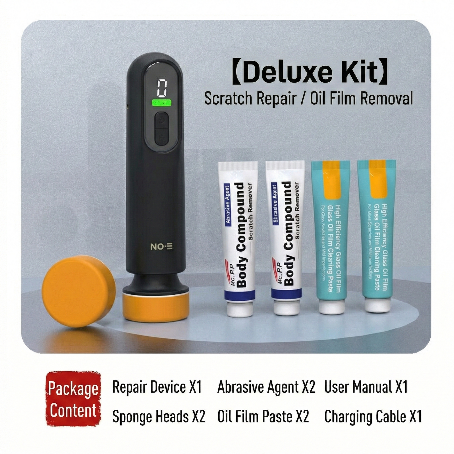 Mini Buffer Kit with Cordless Design and 3-Speed Settings