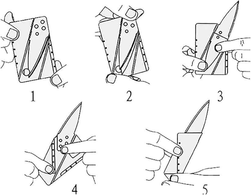 Compact Daily Carry Knife in Credit Card Size