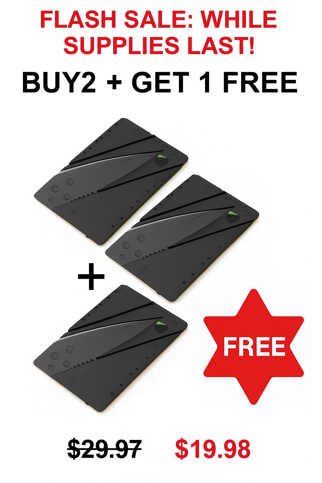 Compact Daily Carry Knife in Credit Card Size