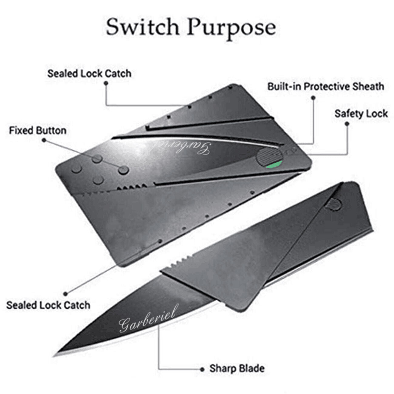 Compact Daily Carry Knife in Credit Card Size