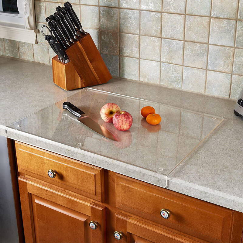 Glass Cutting Board with Non-Slip Base – Safe Surface for Food Prep