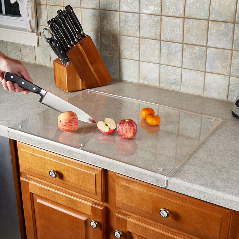 Glass Cutting Board with Non-Slip Base – Safe Surface for Food Prep