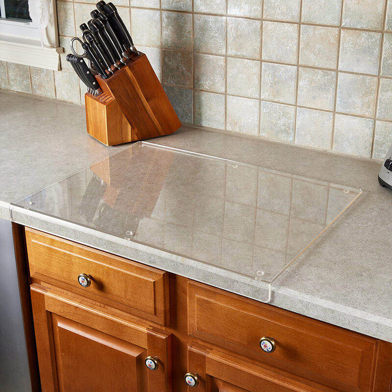 Glass Cutting Board with Non-Slip Base – Safe Surface for Food Prep