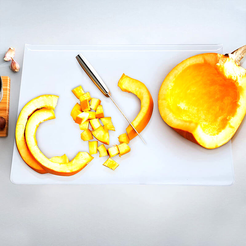 Glass Cutting Board with Non-Slip Base – Safe Surface for Food Prep