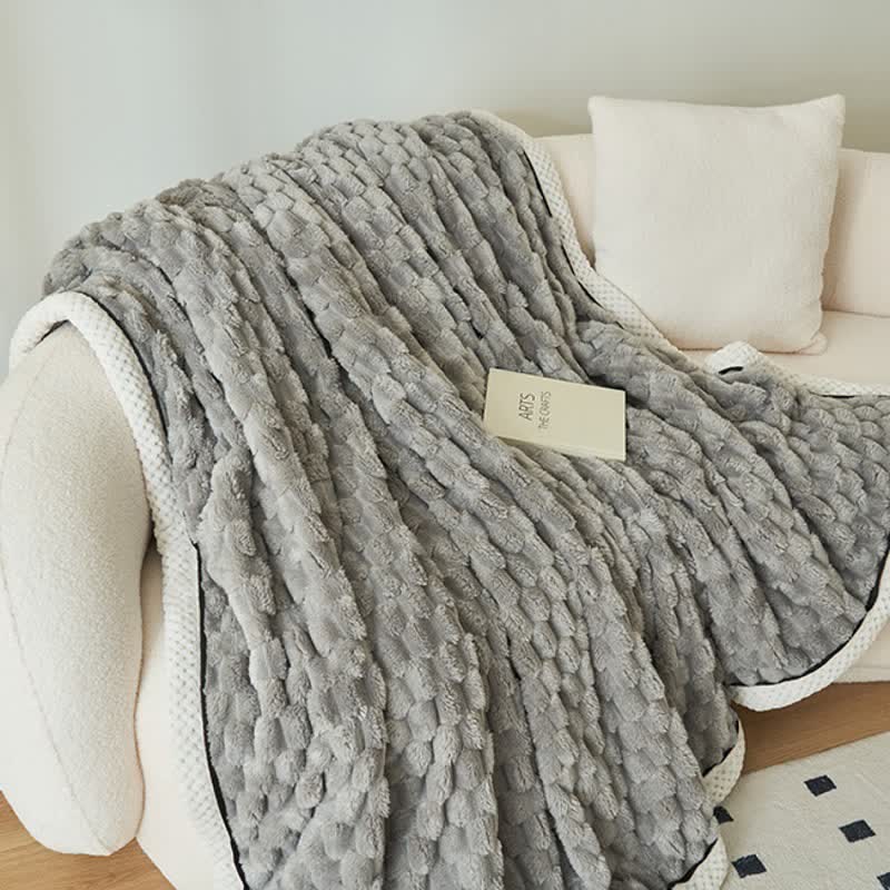 Ownkoti Thick Coral Fleece Reversible Throw Blanket - image 3