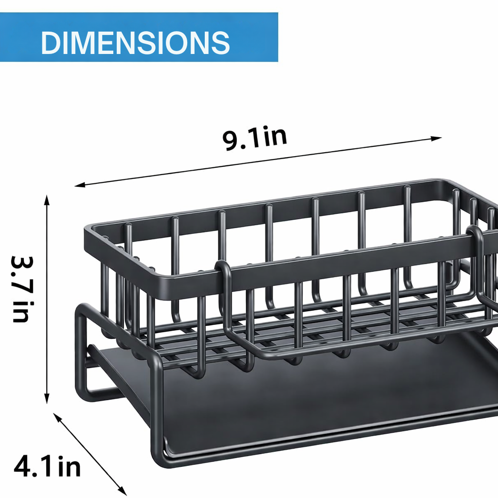 Kitchen Sink Organizer | Rust-Resistant | Includes Towel Bar | AquaRack