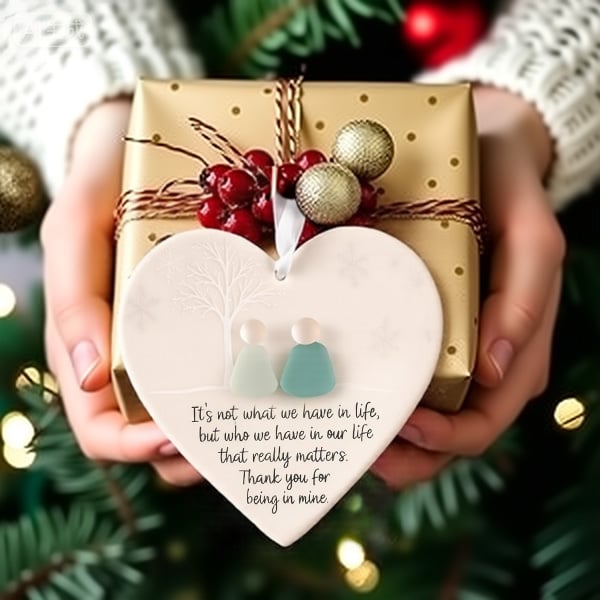 Heartfelt Harmony – Meaningful Ceramic Heart Ornament