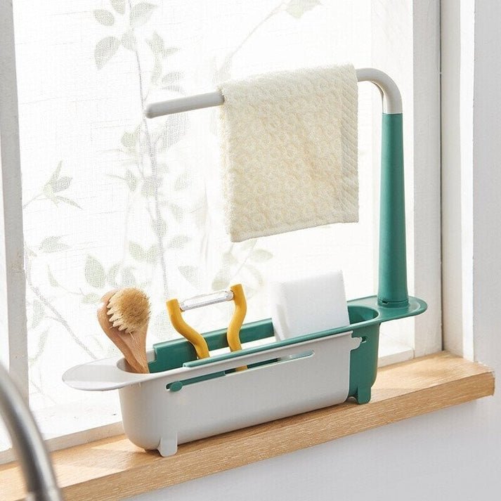 PureSpanx — Telescopic Sink Storage Rack Organizer