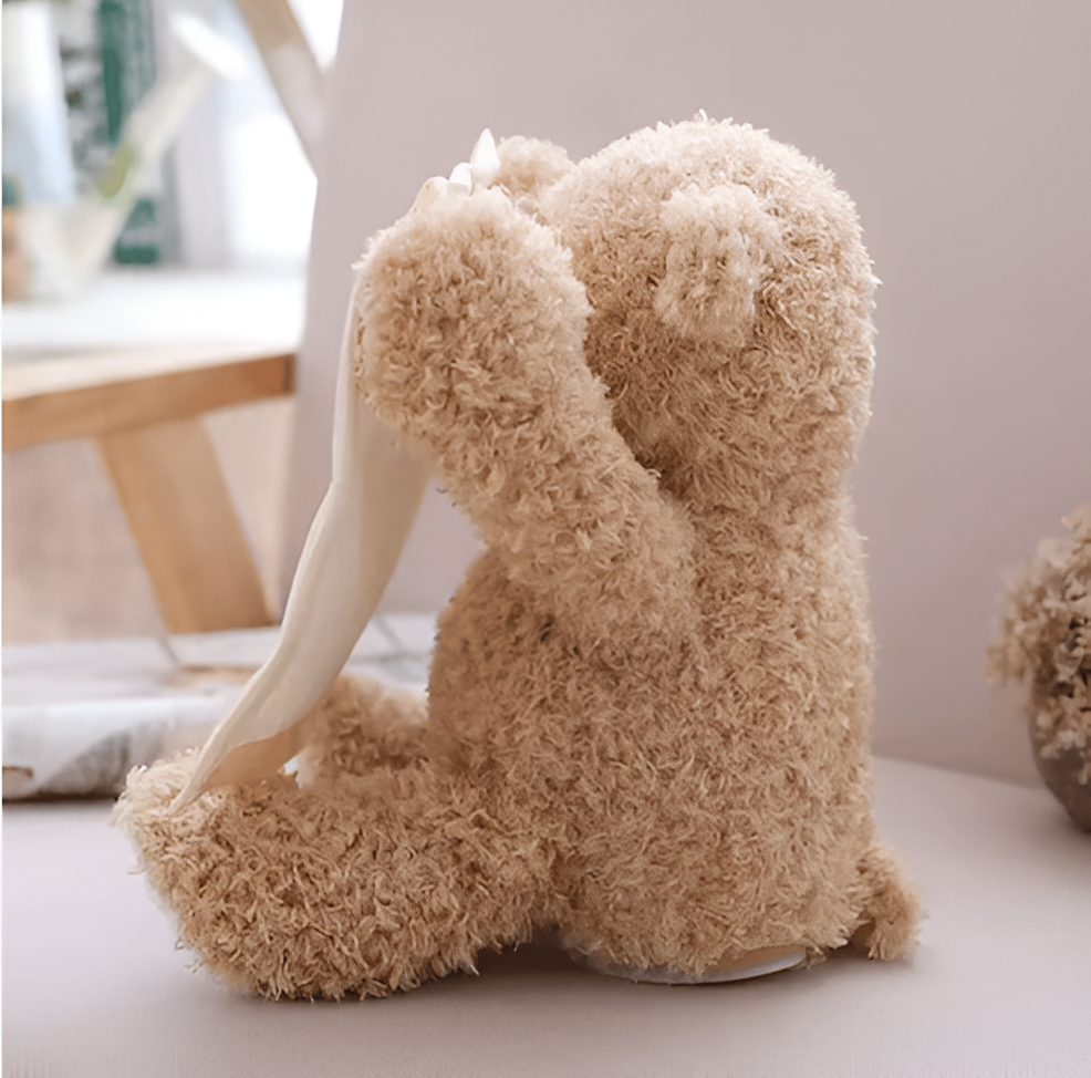 CuddleJoy Interactive Peekaboo Plush Bear for Toddler Play