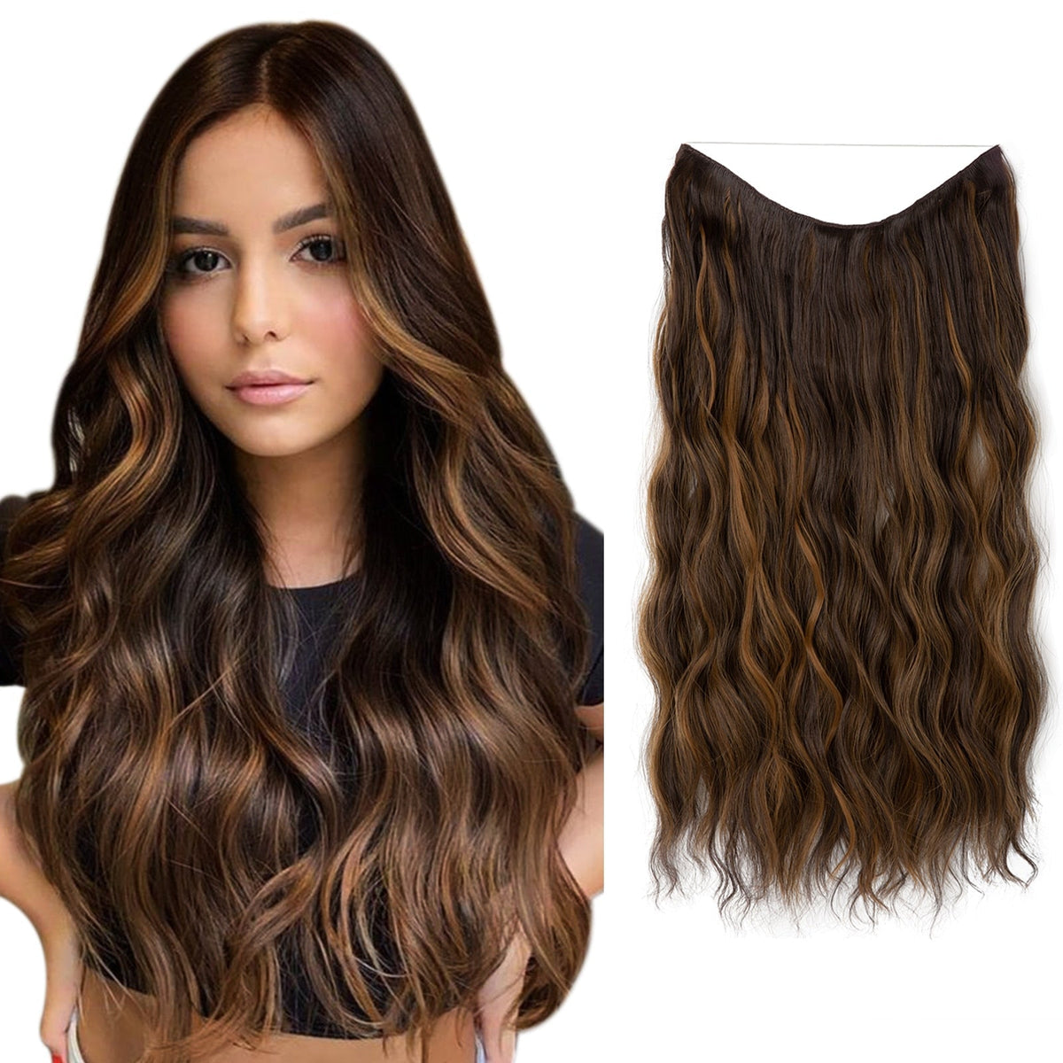 HaloGlow — Insta-Boost Your Confidence with Seamless, Head-Turning Hair