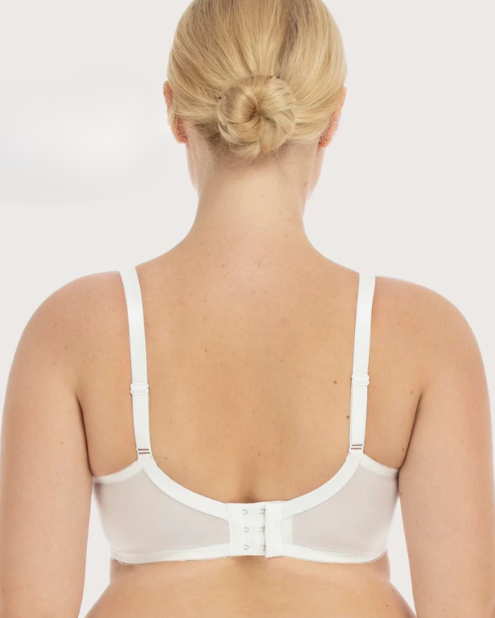 CurveLuxe — Lace Support Bra with Adjustable Straps