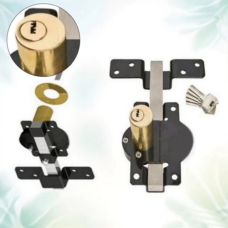 Gate Lock with Key | Rustproof | Spring Bolt | GateSecure