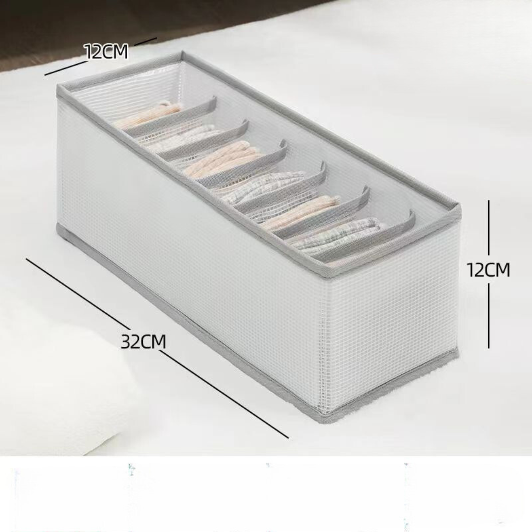 Foldable Clothing Storage Box | Easily Locate All Items | Compartments, Foldable, Sturdy | DrawerCalm