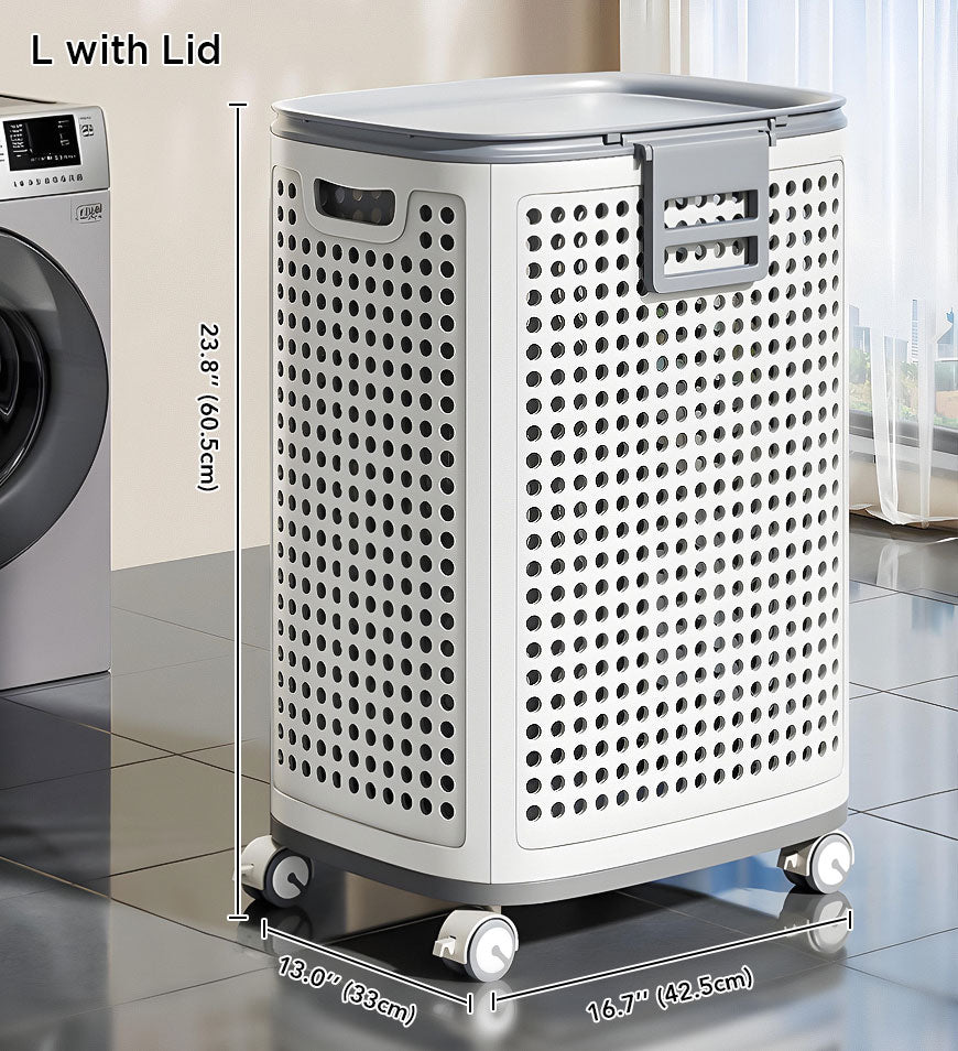 Laundry Basket for Easy Carrying – No Back Pain, Keeps Clothes Fresh