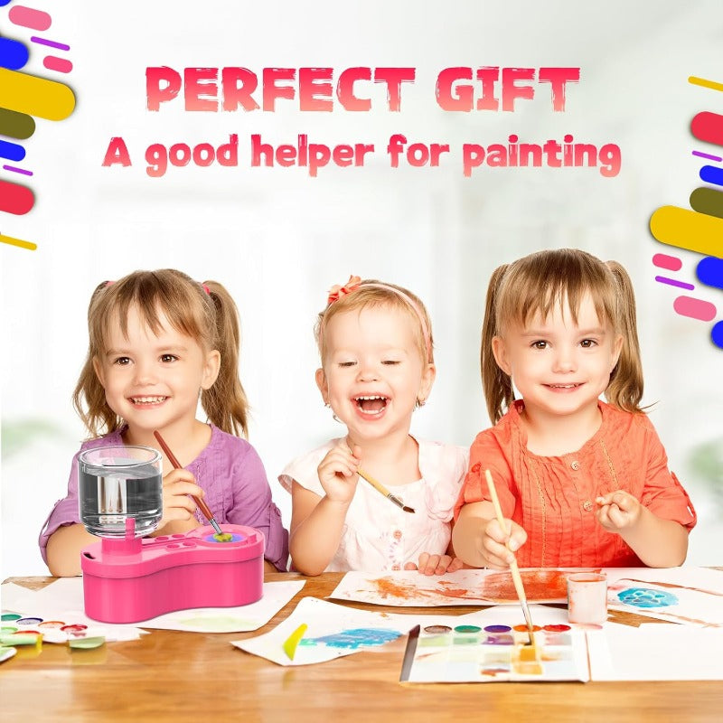 Color Flow Painting Set – Paint Freely with Instant Clean Brushes
