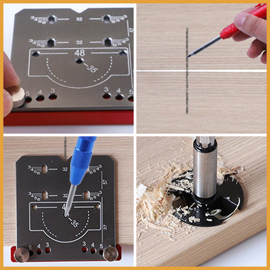 Hinge Drilling Set for Effortless and Flawless Furniture Assembly